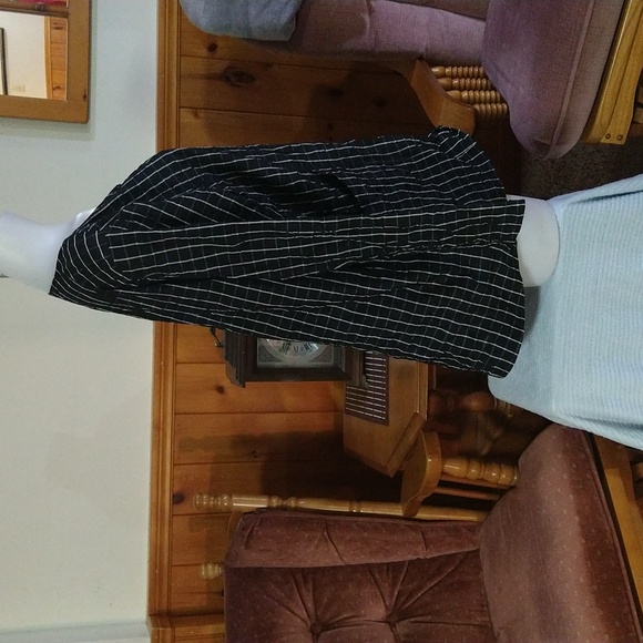 Size L check black an white loose fitting blouse - Picture 4 of 12